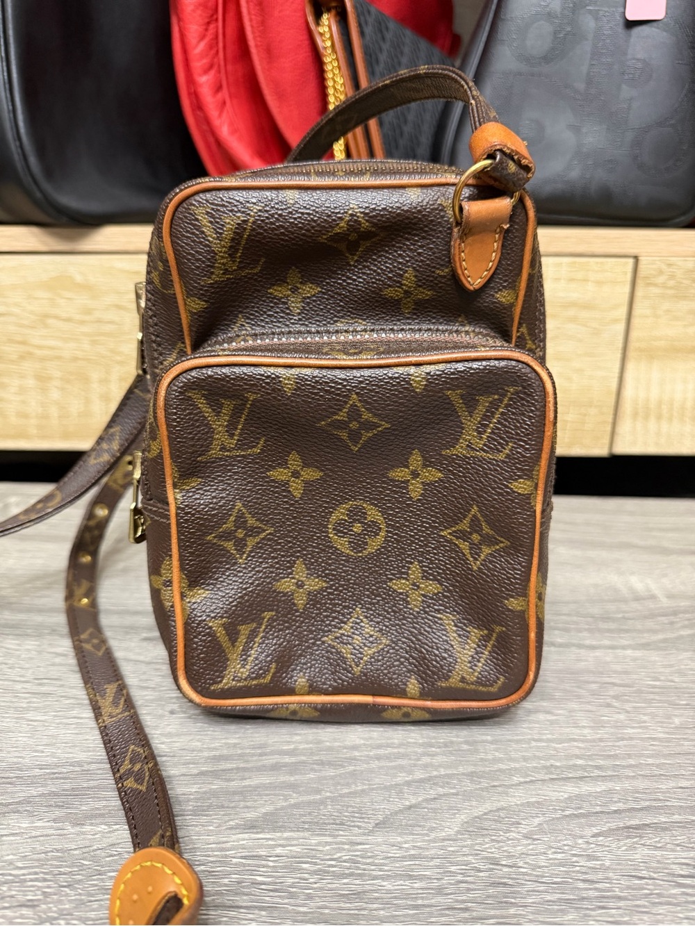 Louis Vuitton Vintage Mini Amazon Monogram Crossbody Bag